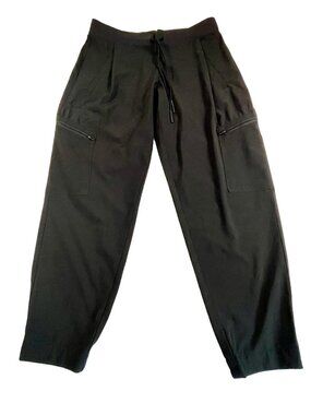 Athleta Venture Pant Black 8 Petite Lightweight Travel 7 Pocket